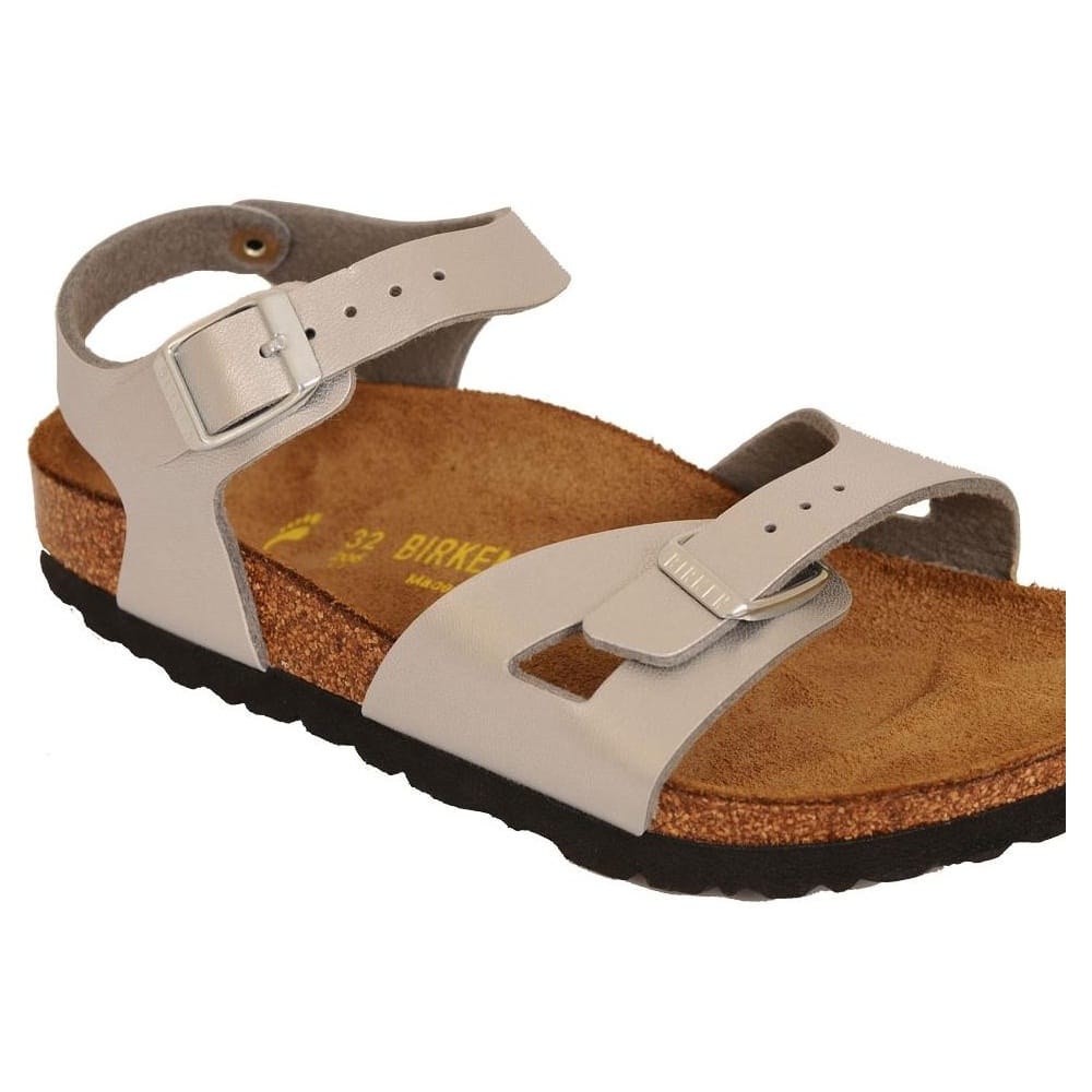 birkenstock rio silver