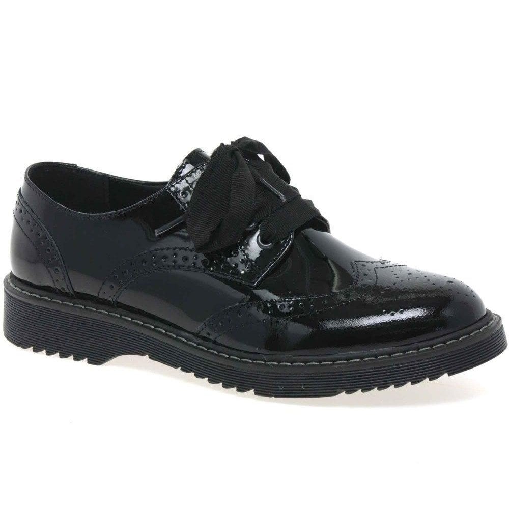 girls leather brogues