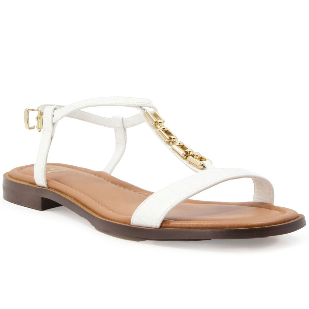 Dune Magnolea Rose Gold Flower Trim Heel Sandal - White | White sandals  heels, Heels, Sandals heels